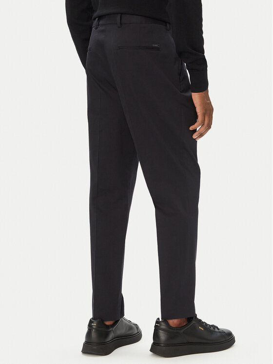 BOSS BOSS Spodnie materiałowe H-Perin 50567533 Granatowy Tapered Fit