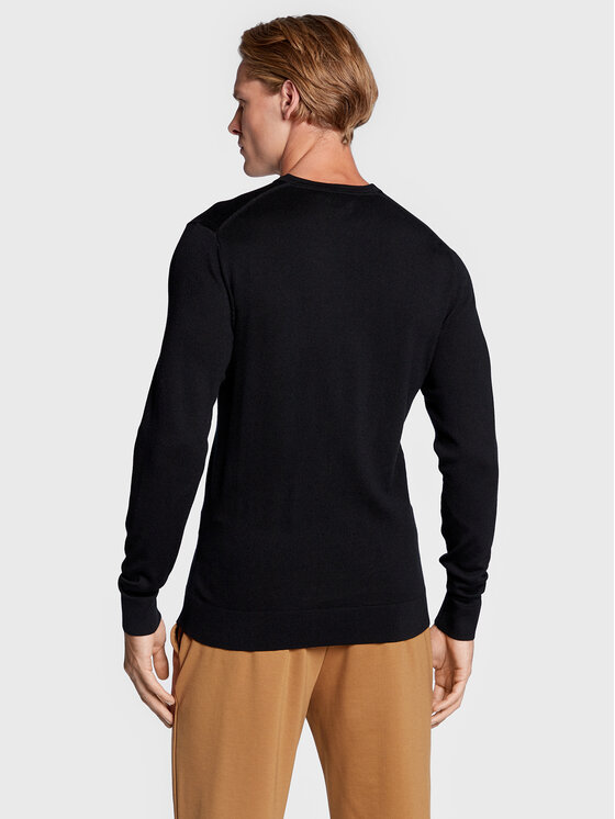 Calvin Klein Calvin Klein Sweter Superior K10K110423 Czarny Regular Fit