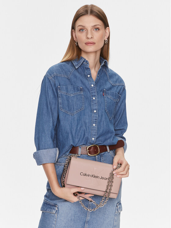 Calvin Klein Jeans Calvin Klein Jeans Geantă Sculpted Ew Flap Conv25 Mono K60K611866 Roz