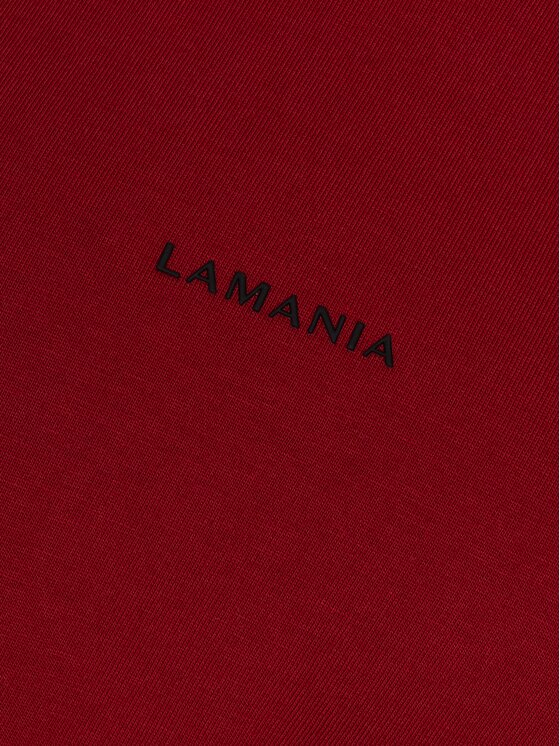 La Mania La Mania T-Shirt RIHO Bordowy Basic Fit