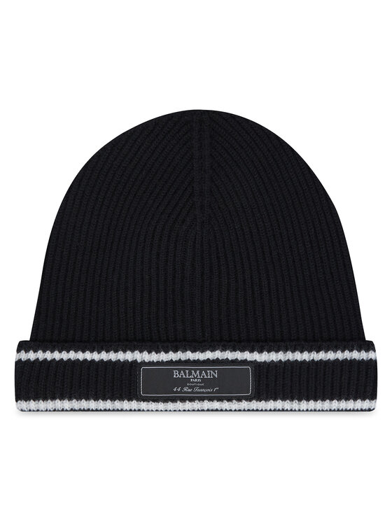 Dziecięca Czapka Balmain, Czarna, BV0P67-Z2359