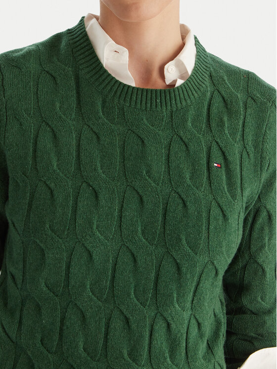 Tommy Hilfiger Tommy Hilfiger Maglione WW0WW43586 Verde Regular Fit