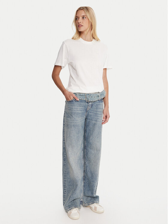 HUGO HUGO Tričko Vintage 50550901 Biela Relaxed Fit