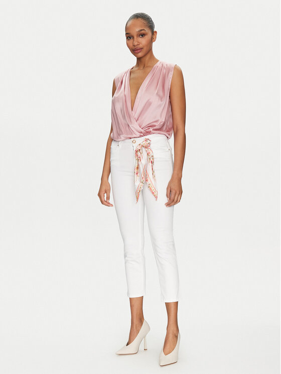Guess Guess Τζιν W5GA91 W93CM Λευκό Skinny Fit