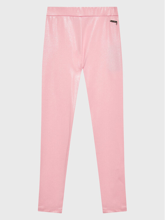 Guess Colanți J3RB05 KBL40 Roz Slim Fit