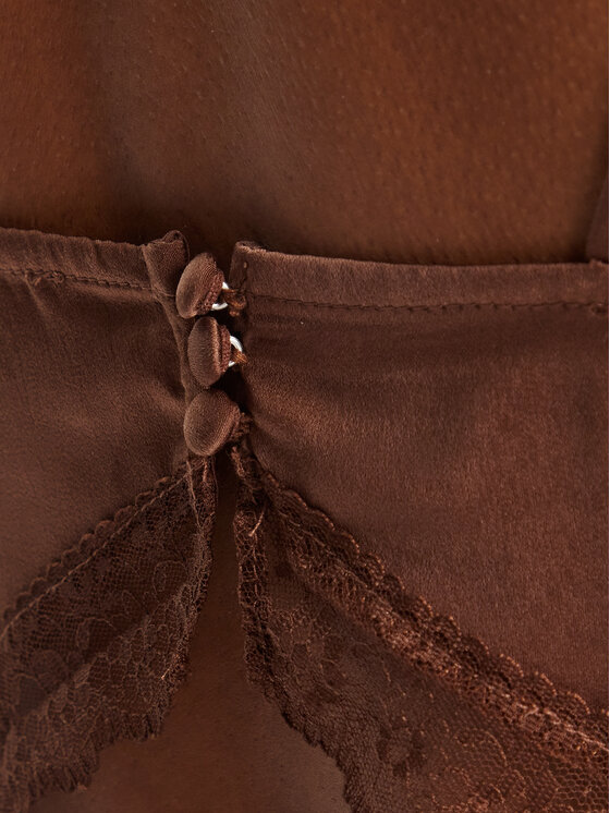 BARDOT BARDOT Cocktail obleka Emory Lace Slip 58603DB Rjava Regular Fit