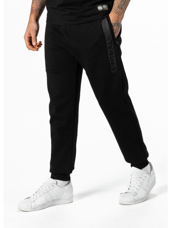 PITBULL PITBULL Spodnie dresowe Spodnie Czarny Regular Fit
