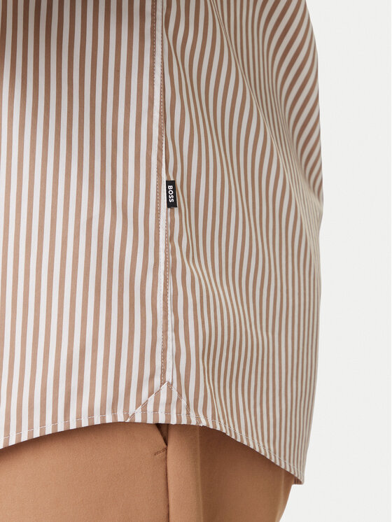BOSS BOSS Košile H-Roan 50556085 Béžová Slim Fit