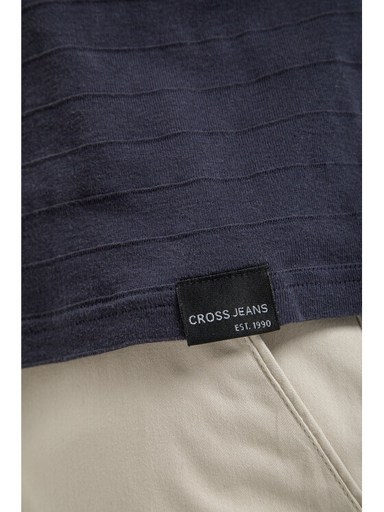 Cross Jeans Cross Jeans Polo 16177-310 Granatowy Regular Fit