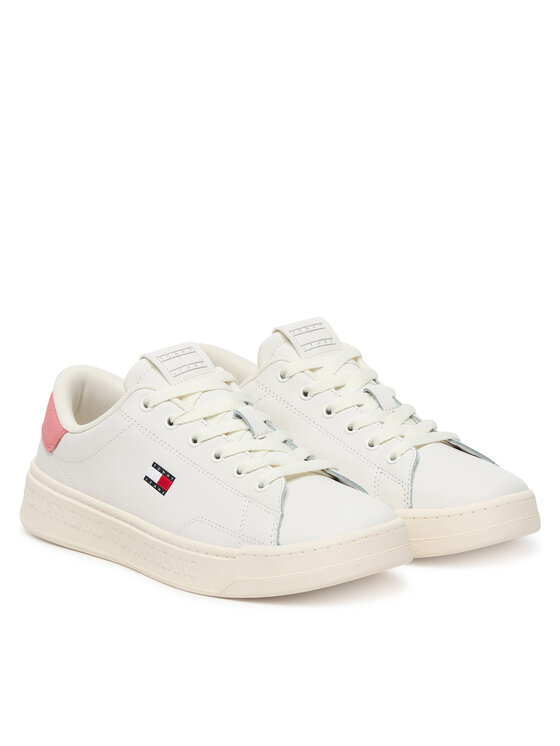 Tommy Jeans Tommy Jeans Sneakersy Tjw Script Cupsole EN0EN02960 Biela