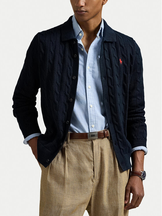 Polo Ralph Lauren Polo Ralph Lauren Kardigan 710979114002 Tumesinine Regular Fit