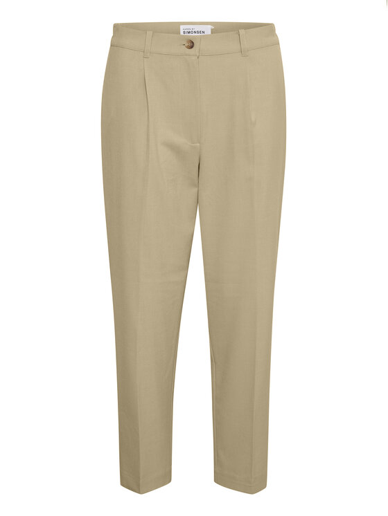 Karen by Simonsen Karen by Simonsen Pantaloni din material Hirstal 10104332 Bej Classic Fit