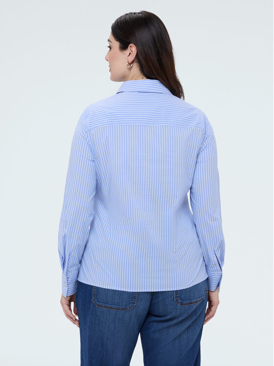 Fiorella Rubino Fiorella Rubino Camicia 5026T001430N0R4 Turchese A-Line Fit