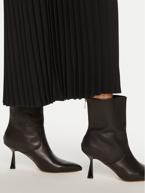 Luisa Spagnoli Luisa Spagnoli Fustă plisată Filetto 541318 Negru Regular Fit
