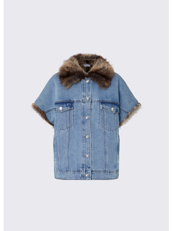 Liu Jo Liu Jo Gilet UF6154D034779093 Azzurro chiaro Loose Fit