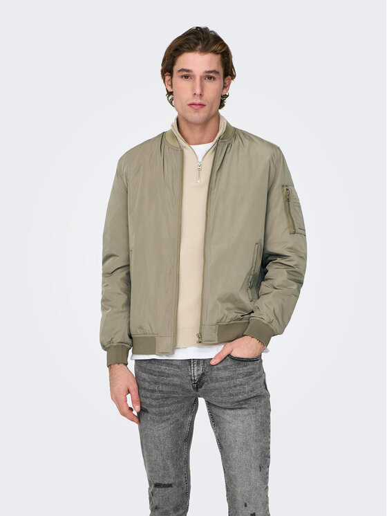 Only & Sons Bomber jakna Joshua 22023287 Bež Regular Fit