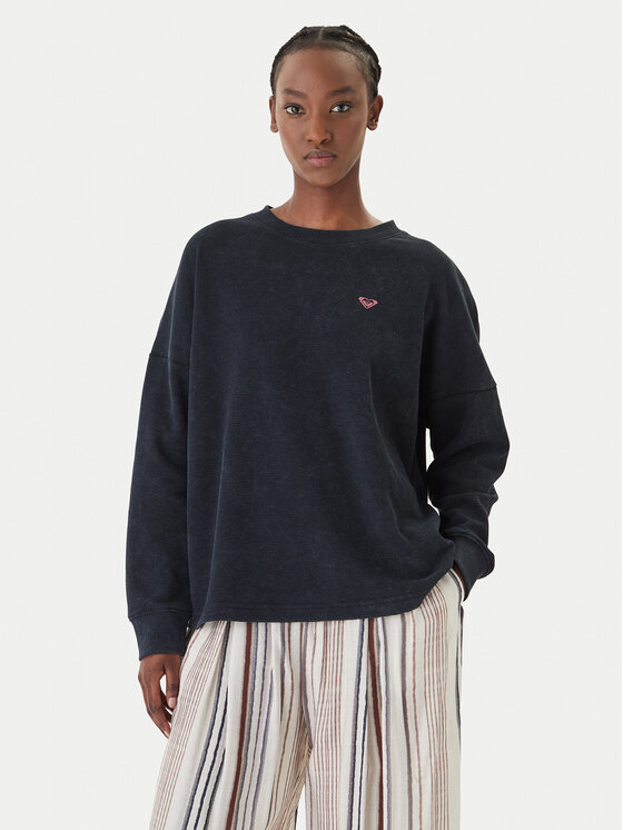 Roxy Roxy Блуза Eastside Midweight ERJKT04381 Черен Boxy Fit