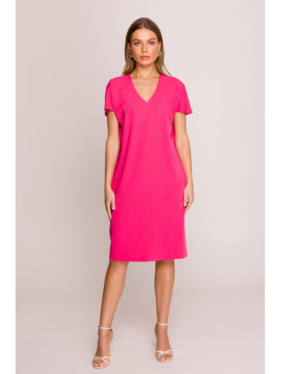 Stylove Stylove Sukienka letnia S392 Różowy Premium Fit