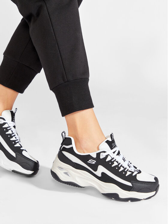 Skechers Skechers Sneakersy D'Lites 4.0 149491/BKW Czarny