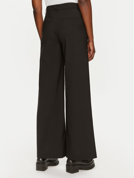 MAX&Co. MAX&Co. Παντελόνι υφασμάτινο Brivido 2426136012200 Μαύρο Regular Fit