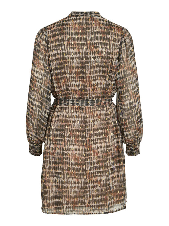Vila Vila Kleid für den Alltag Falia 14087649 Beige Regular Fit