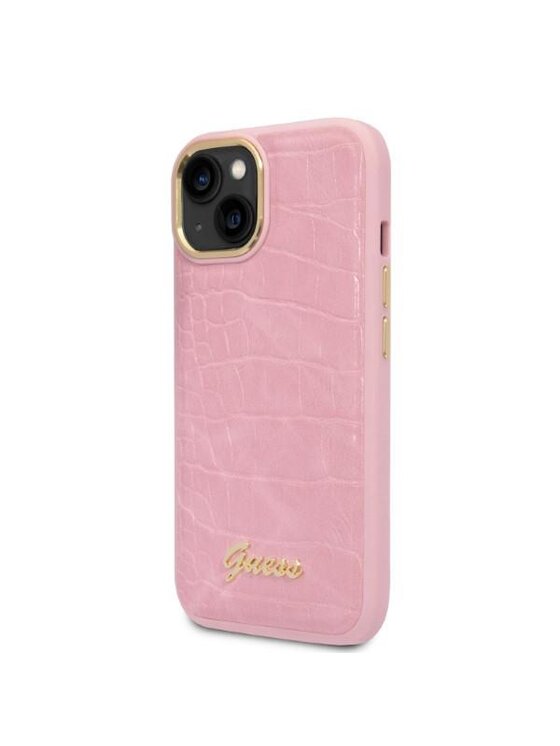 Guess Guess Etui na telefon iPhone 14 Plus Różowy