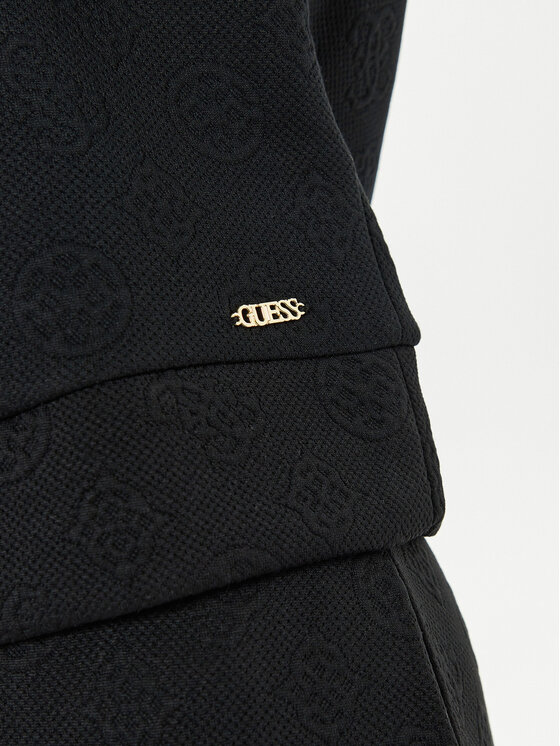 Guess Guess Bluza V4BQ02 KCHR2 Czarny Regular Fit