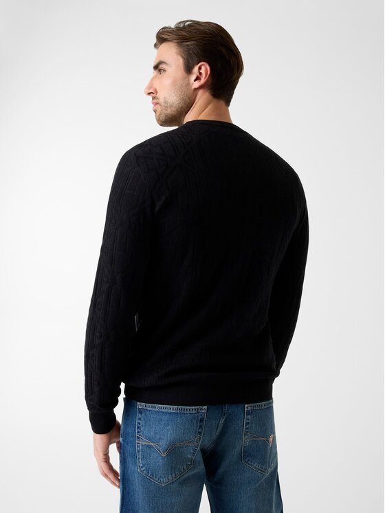 Guess Guess Sweter 180555 Czarny Classic Fit