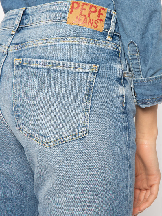 Pepe Jeans Pepe Jeans Džínsy Mary PL203057 Tmavomodrá Straight Fit