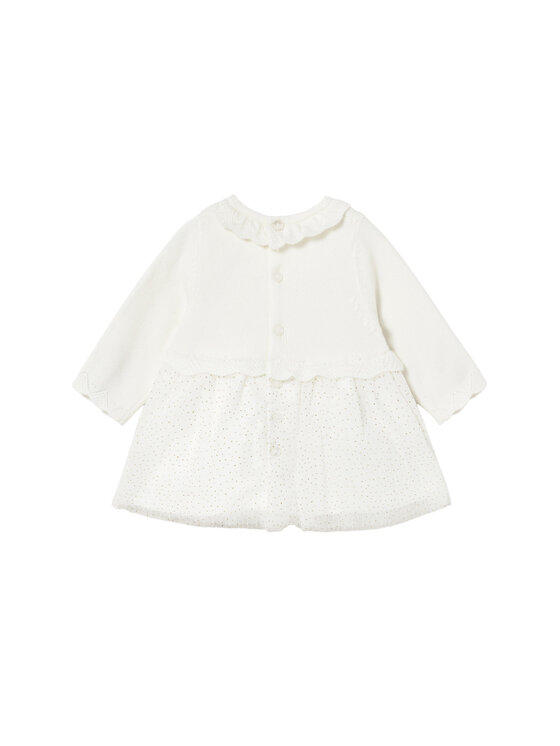 Mayoral Mayoral Elegantne kleit 2815 Beež Regular Fit