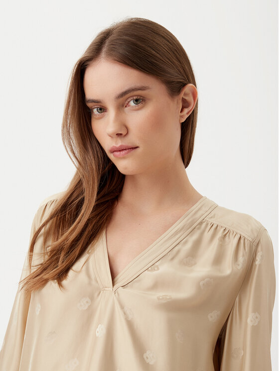 BOSS BOSS Blusa 50532823 Beige Regular Fit
