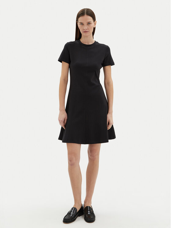 Tommy Hilfiger Tommy Hilfiger Igapäevane kleit WW0WW45521 Must Regular Fit
