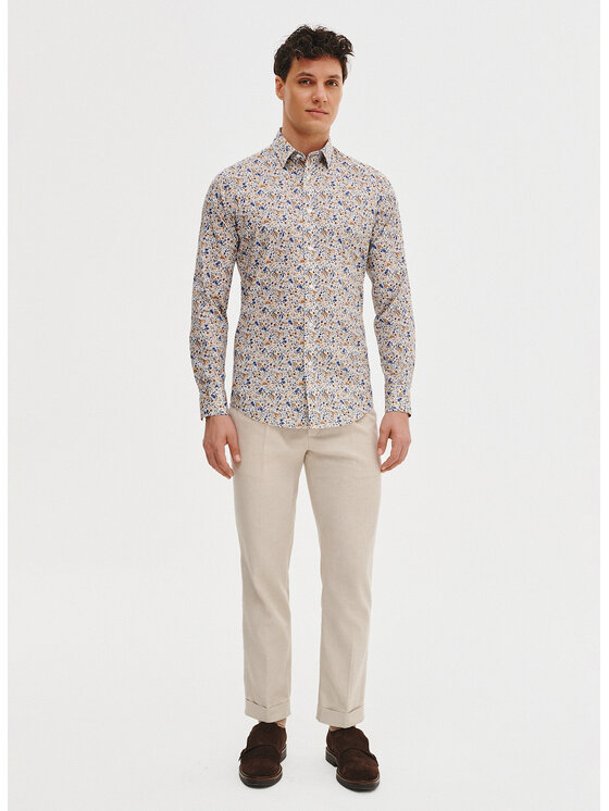Pako Lorente Pako Lorente Koszula P25SF-1X-034 Biały Slim Fit