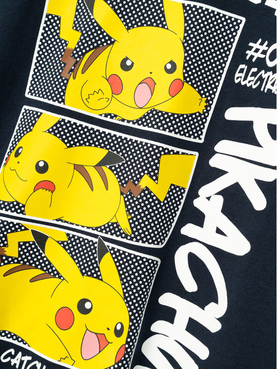 NAME IT NAME IT T-Shirt POKEMON 13230851 Granatowy Regular Fit