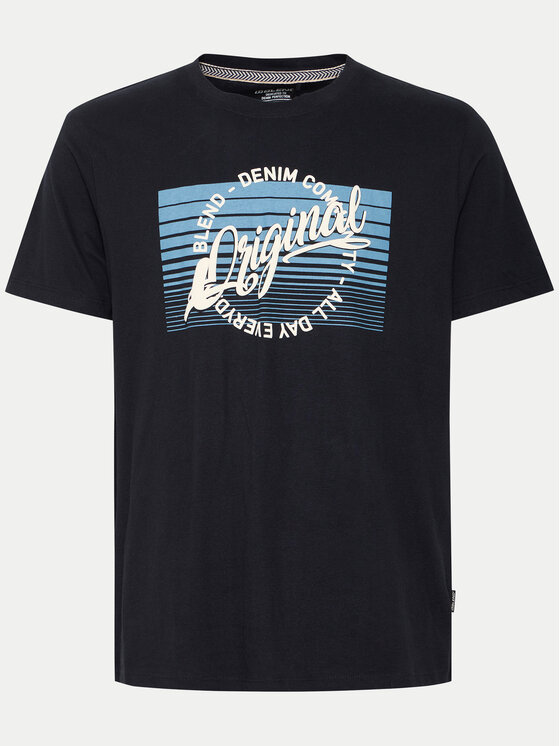 Blend Blend T-Shirt 20717959 Czarny Regular Fit