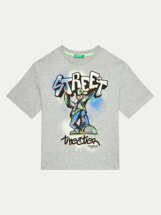 United Colors Of Benetton United Colors Of Benetton T-shirt 3I1XC10JT Grigio Regular Fit
