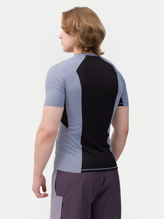 4F 4F Тениска от техническо трико 4FWSS24TFTSM700 Сив Slim Fit
