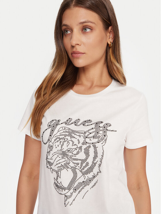 Guess Guess Tricou W5BI32 K9RM1 Alb Relaxed Fit