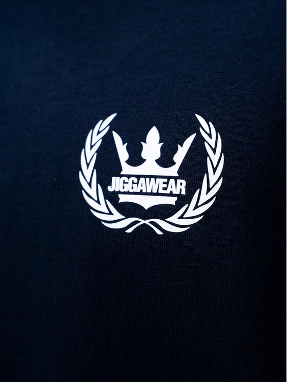 Jigga Wear Jigga Wear T-Shirt Szeroka luźna Laur korona 130026 Granatowy Oversize