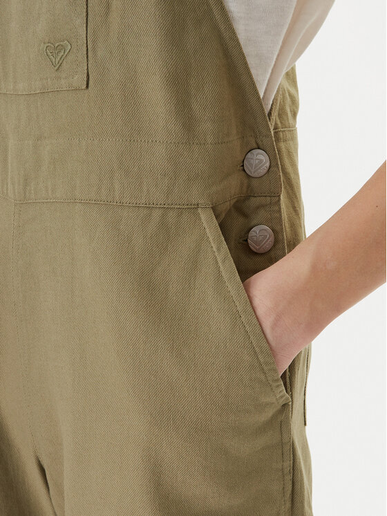 Roxy Roxy Salopetă Trail Blazer ERJWO03027 Verde Wide Leg
