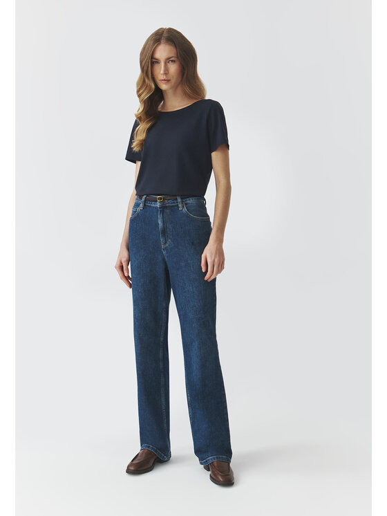 TATUUM TATUUM Blúzka MIKAJA Tmavomodrá Classic Fit