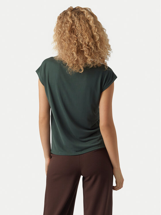 Vero Moda Vero Moda Marškinėliai Filli 10247666 Žalia Regular Fit