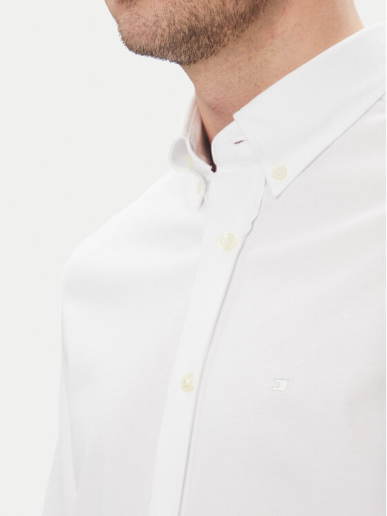 Tommy Hilfiger Tommy Hilfiger Košile Performance MW0MW38663 Bílá Regular Fit