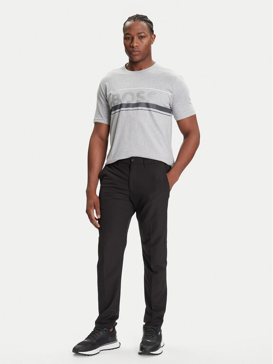 BOSS BOSS Тишърт Iconic Zone 50550113 Сив Regular Fit