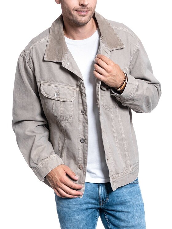 Lee Lee Giacca di transizione RIDER JACKET Beige Regular Fit