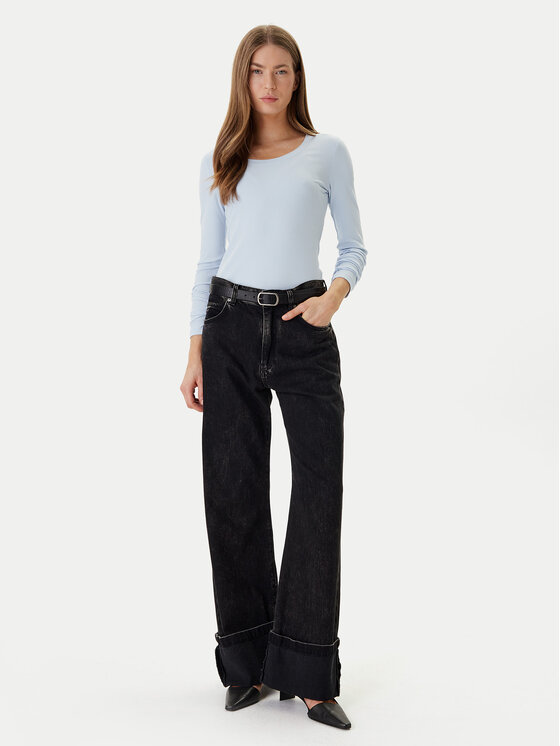 Calvin Klein Calvin Klein Blúz LV044D235G Kék Slim Fit