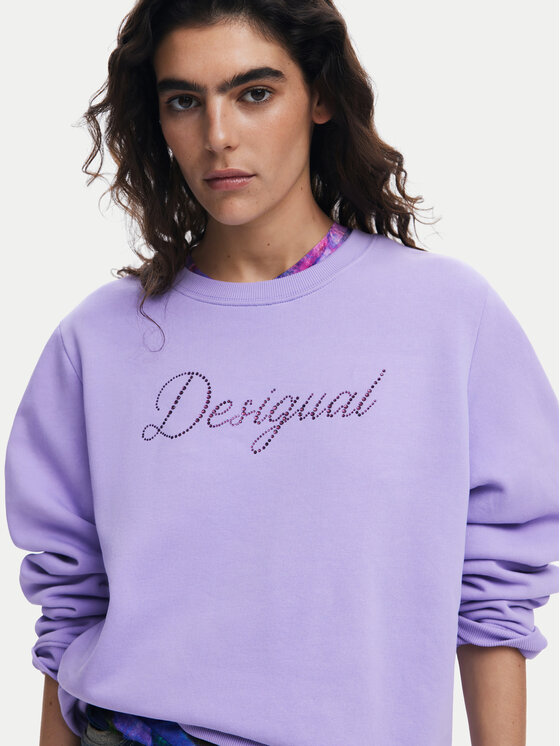 Desigual Desigual Majica dugih rukava 25SWSK16 Ljubičasta Regular Fit