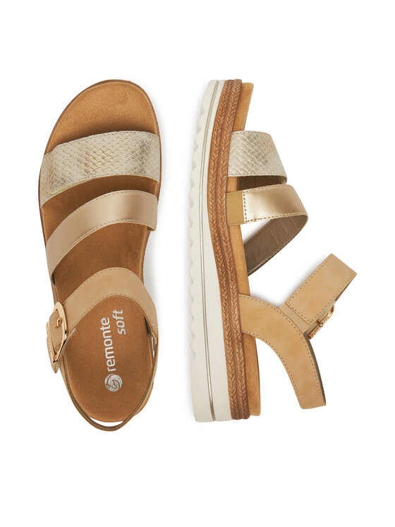 Remonte Remonte Sandalen D0Q55-91 Goldfarben