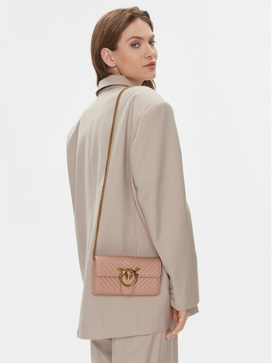 PINKO Pinko Borsetta Love One Wallet C . AI 23-24 PLTT 100062 A0GK Rosa