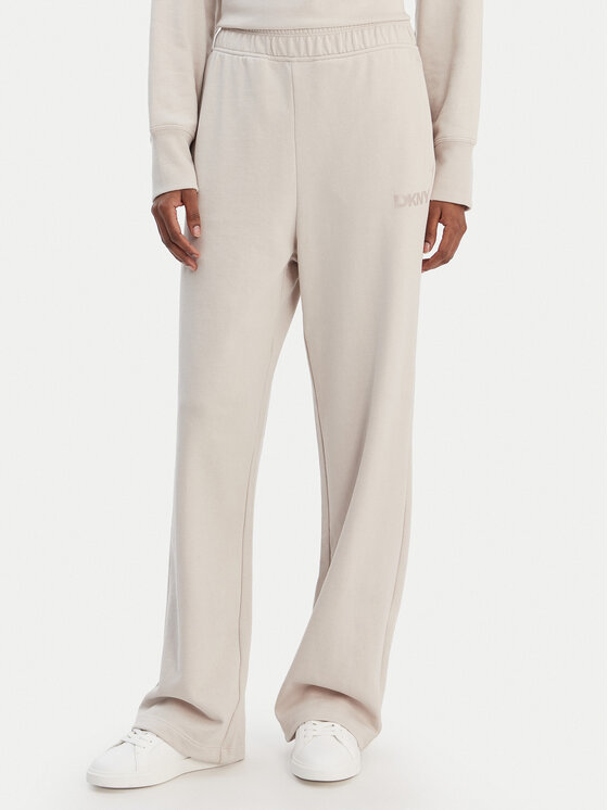 DKNY Sport DKNY Sport Teplákové nohavice DP6P3795 Béžová Regular Fit